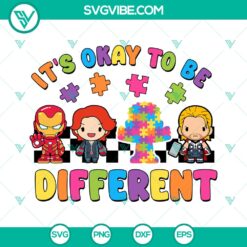 Avengers Superhero Itâ€™s Okay to Be Different SVG | Marvel Inclusion Cut Files