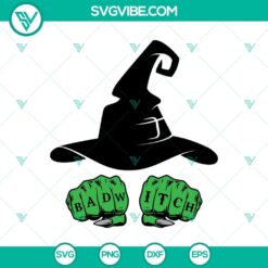 Bad Witch Halloween Scary SVG design for Oct 31 celebration.