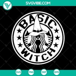Basic Witch SVG with Halloween and Horror theme featuring a scary design.