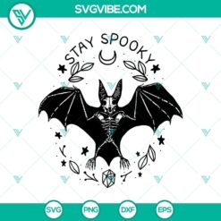 Bat Stay Spooky Scary SVG design, perfect for Halloween projects.