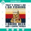 Bear Go Fishing And Drink Beer SVG, Fishing And Drinking SVG, Camping Bear Cut Files 3