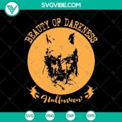 Beauty Of Darkness Halloween SVG with scary and spooky Halloween-themed design elements.