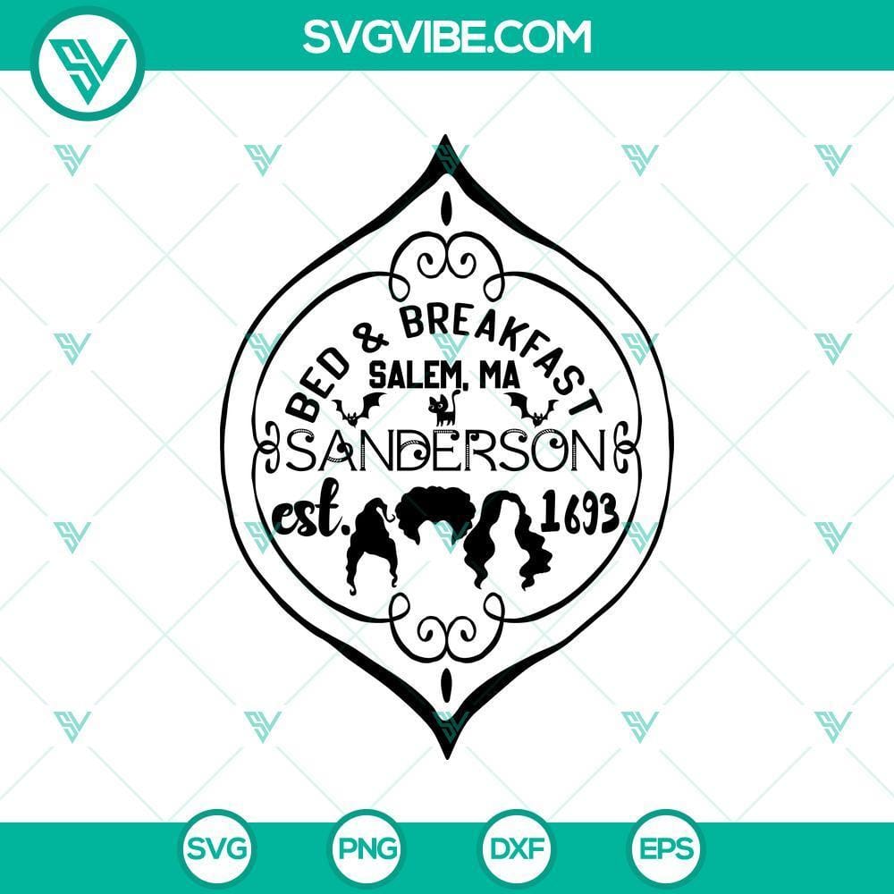 bed-038-breakfast-salem-ma-sanderson-est-svg-scary-svg-halloween-svg.jpg Salem, MA Sanderson Est. Halloween SVG with spooky design for Bed & Breakfast, perfect for Halloween decor.