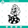 Beetlejuice Snake SVG with Halloween elements, spooky and eerie design for digital crafting and Halloween projects.