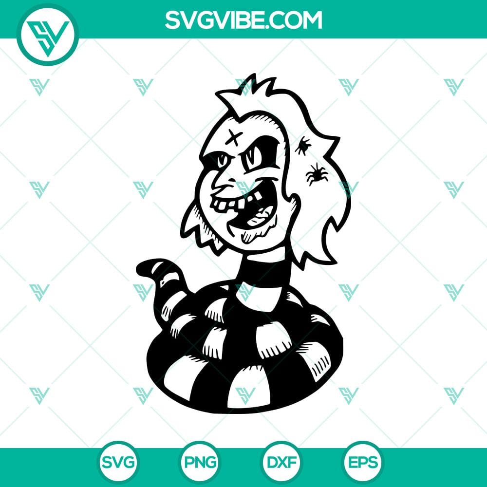 beetlejuice-snake-svg-beetlejuice-svg-halloween-svg.jpg Beetlejuice Snake SVG with Halloween elements, spooky and eerie design for digital crafting and Halloween projects.