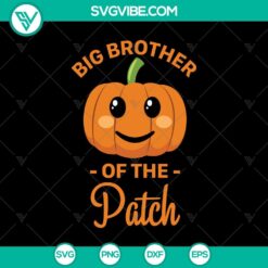 Big Brother of The Patch Halloween SVG design with Scary Oct 31 elements for digital use.