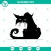 Black Cat Halloween SVG design, featuring a spooky Halloween cat perfect for Halloween-themed crafts and decorations.