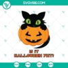 Black Cat Halloween SVG design for Scary Halloween decor with Horror and Halloween elements, ideal for Halloween crafting.