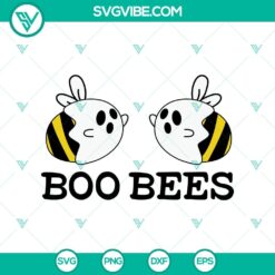 Boo Bees Lover SVG design with Halloween and scary elements for Oct 31 celebration.