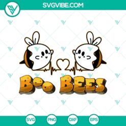 Boo Bees SVG, Boo Bees Heart SVG, Halloween SVG