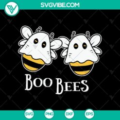 Spooky "Boo Bees" Halloween SVG design with scary elements for October 31 celebration.