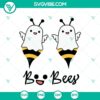 Boo Bees SVG featuring Halloween and scary themes for October 31, spooky design perfect for Halloween crafts and decor.