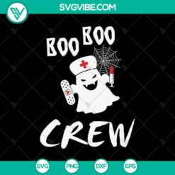 Boo Boo Crew SVG design with Halloween and Scary elements, perfect for October 31 celebrations.