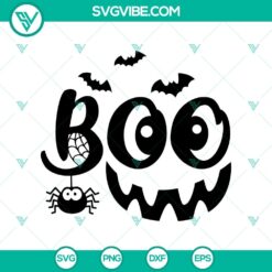 Boo Crew SVG Halloween horror design for scary and spooky crafts.