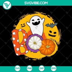 Vintage Halloween pumpkin SVG with Trick or Treat and Halloween Mom designs, perfect for spooky holiday crafts.