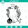 Spooky Halloween SVG with "Boo" and "Oct 31" text, perfect for Halloween crafts and decorations.