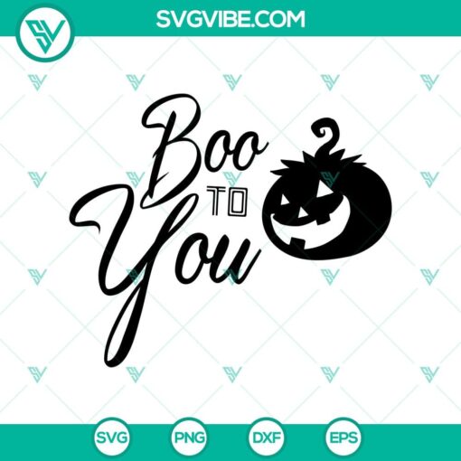 Boo To You SVG Halloween design with scary Oct 31 theme. Perfect for crafting projects.