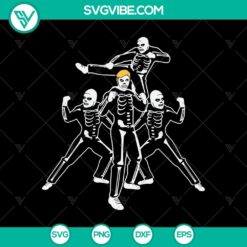 Bruce Lee inspired funny skeleton SVG for Halloween, featuring martial arts elements. Great for Halloween decorations and crafts.
