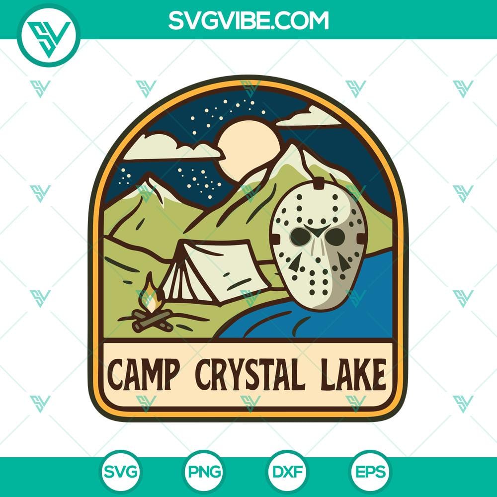 camp-crystal-lake-svg-jason-voorhees-svg-halloween-friday-the-13th-svg.jpg Camp Crystal Lake, Jason Voorhees, Halloween Friday The 13th SVG file for horror movie fans.