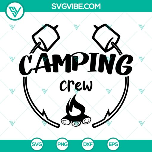 Camping crew SVG, Camping quote SVG, Happy camper SVG 1