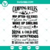 Camping Rules Summer SVG, Camping Rules SVG, Caping Life Cut Files For Cricut 2