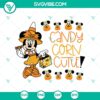 Candy Corn Cutie SVG in Minnie Halloween Costume, Disney Halloween design SVG for crafting projects.