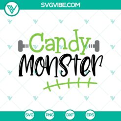 Candy Monster, Monster Frankenstein, and Spooky Halloween SVG designs for Halloween decorations and crafts. Great for vinyl cutting projects.