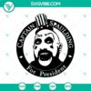 Captain Spaulding For President SVG featuring a unique design inspired by Rob Zombie, perfect for fans.