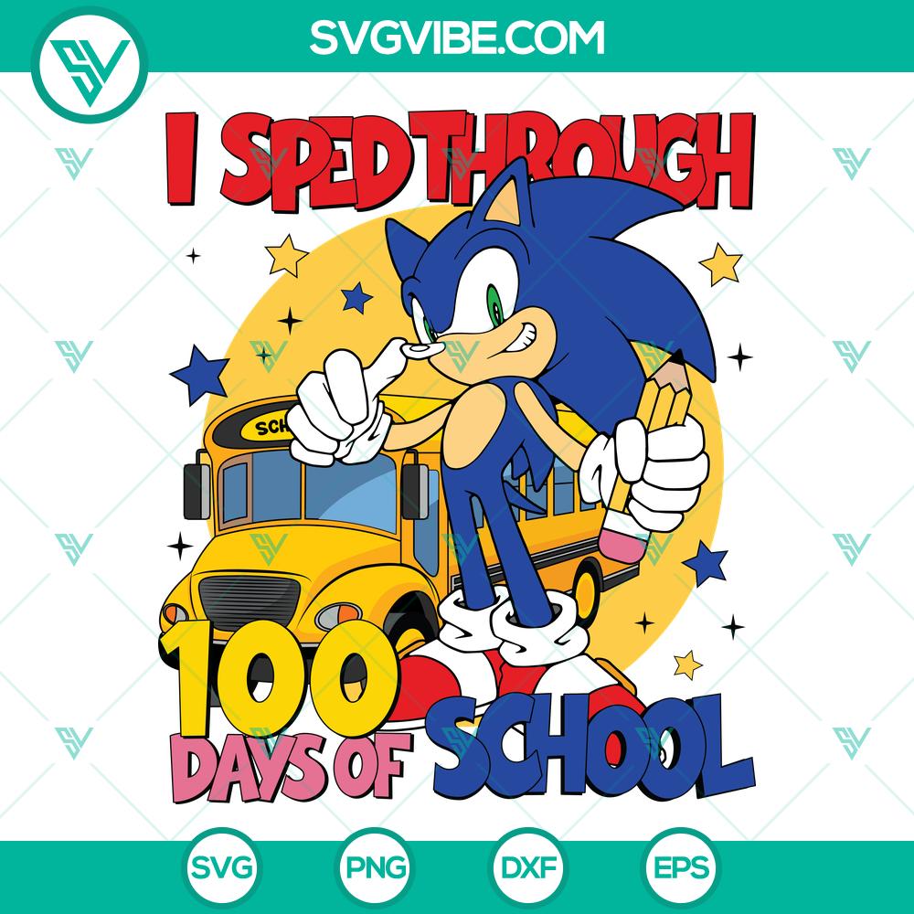 Cartoons Sonic 100 Days of School SVG | Classroom Celebration Cut Files Cartoons Sonic 100 Days of School SVG | Classroom Celebration Cut Files