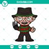 Chibi Freddy Halloween SVG for spooky-themed designs, featuring a scary and horror-inspired character.