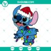 Christmas lights stitch SVG design freebie for crafting.