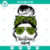 Christmas Mom SVG with Mom Life quote, Merry Christmas design. SVG for festive holiday crafting projects.