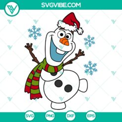 Cute Christmas Olaf Snowman SVG with free daily download - perfect for holiday crafts and projects.