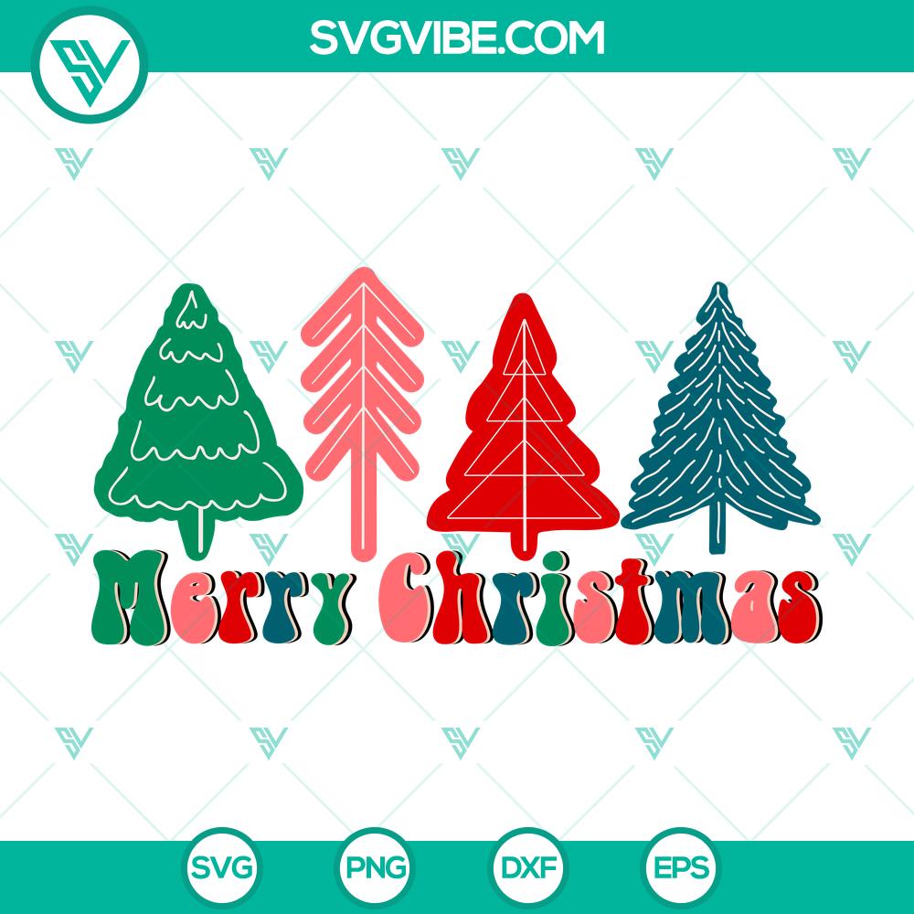 christmas-tree-svg-dxf-eps-png-files.jpg Christmas tree digital files for crafting - SVG, DXF, EPS, PNG formats with holiday ornaments, perfect for holiday projects.
