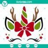 Christmas Unicorn and Reindeer SVG featuring Holy Unicorn design, ideal for holiday crafting projects.