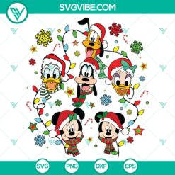 Festive Walt Disney World Christmas SVG design with DXF, EPS, and PNG files for holiday crafting projects.