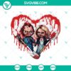 Chucky and Bride of Chucky SVG featuring horror characters in a couple design for crafting projects.