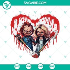 Chucky & Bride of Chucky SVG, Chucky Couple SVG, Horror Characters SVG