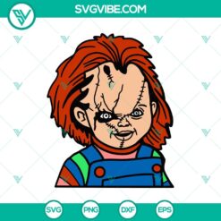 Chucky Halloween SVG design, featuring a scary and horror-themed depiction of Chucky for digital creations.