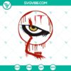 Clown eye SVG design with Pennywise horror theme, ideal for IT fans.