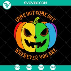 LGBT Halloween SVG design with spooky elements, perfect for Halloween projects.
