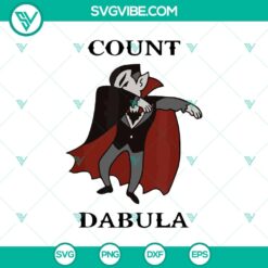 Count Dabula Halloween SVG design with Dabula theme, perfect for October 31 festivities.
