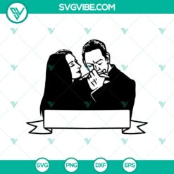 Spooky Couple Halloween SVG with horror theme for Halloween-themed designs.