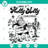 Cowboy Santa Holly Jolly Christmas SVG files for holiday-themed DIY projects, featuring festive designs in multiple formats.