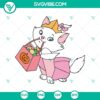 Adorable Marie cat dressed in Halloween candy costume SVG, perfect for Halloween crafts and decorations.