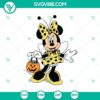 Minnie Bee SVG featuring Disney Halloween theme with Mickey and Minnie characters, perfect for craft projects and designs.
