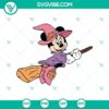 Disney Halloween SVG with Cute Minnie Witch Fly design featuring Mickey And Minnie, perfect for festive crafting projects.