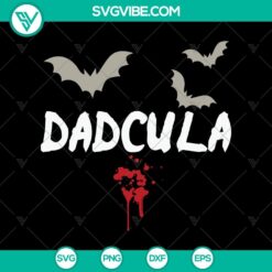 Dacula Halloween SVG with scary design for October 31, Halloween-themed digital image.