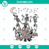 Spooky Halloween themed SVG design featuring a skeleton dancing with text "Death of a Bachelorette". Great for Halloween projects.