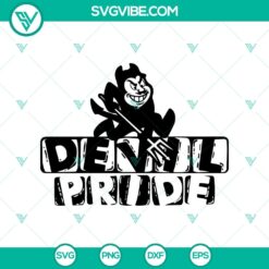 Devil Pride SVG featuring a funny Halloween design. Perfect for spooky themed projects.